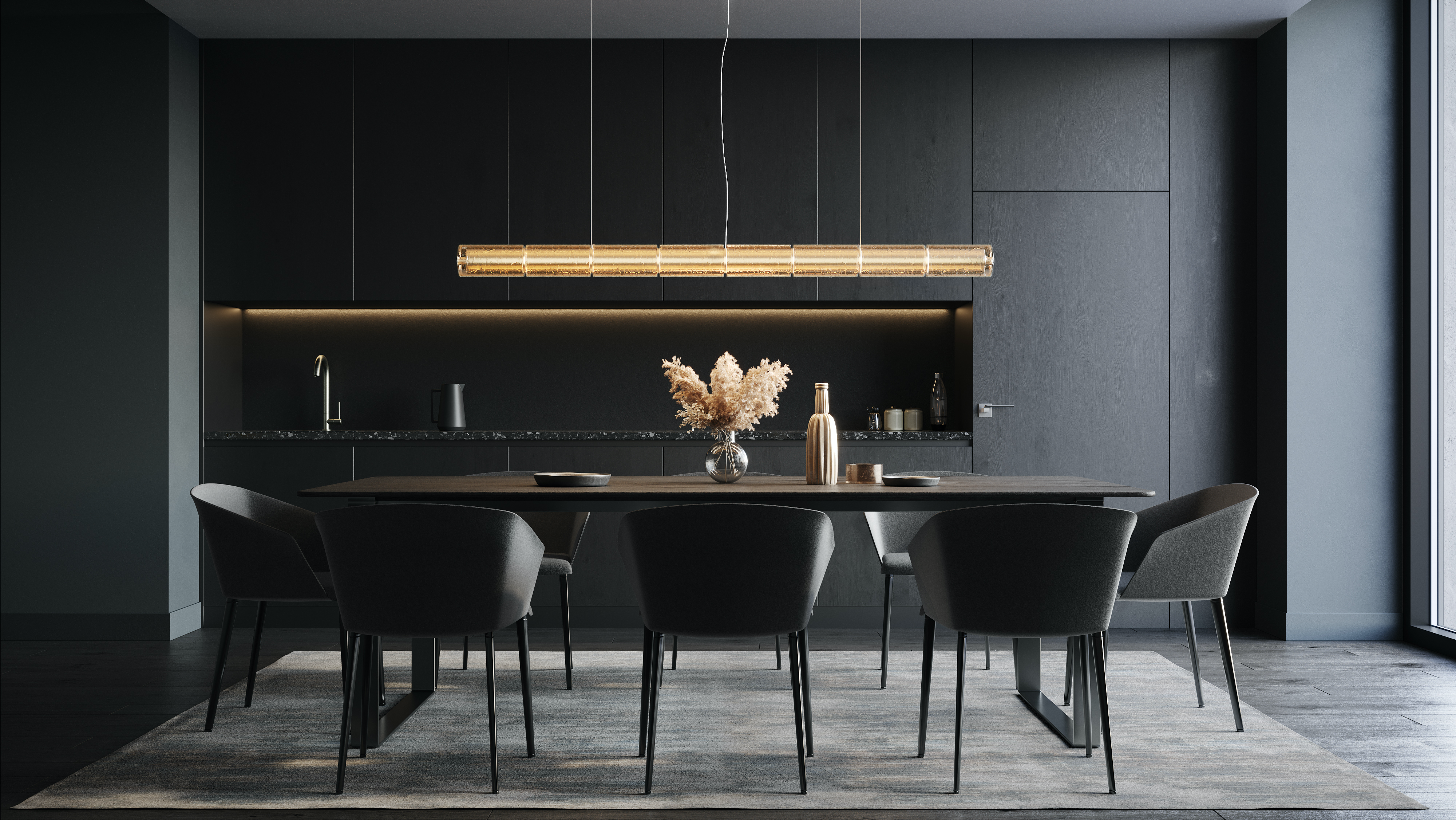 餐桌吊燈-餐廳吊燈挑選-5-大重點-最完美吊燈高度-比例告訴你 - 潤舍.生活家居 Luxury Life