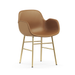 北歐餐椅推薦｜Normann Copenhagen 俐落扶手椅 (皮革款 / 金屬椅腳) Form Armchair Upholstery Ultra Leather 