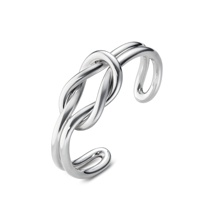 Georg Jensen Jewellery Double Knot Bangle 627 喬治傑生 愛戀繩結系列 雙結 純銀手環『加贈 拭銀布兩份』