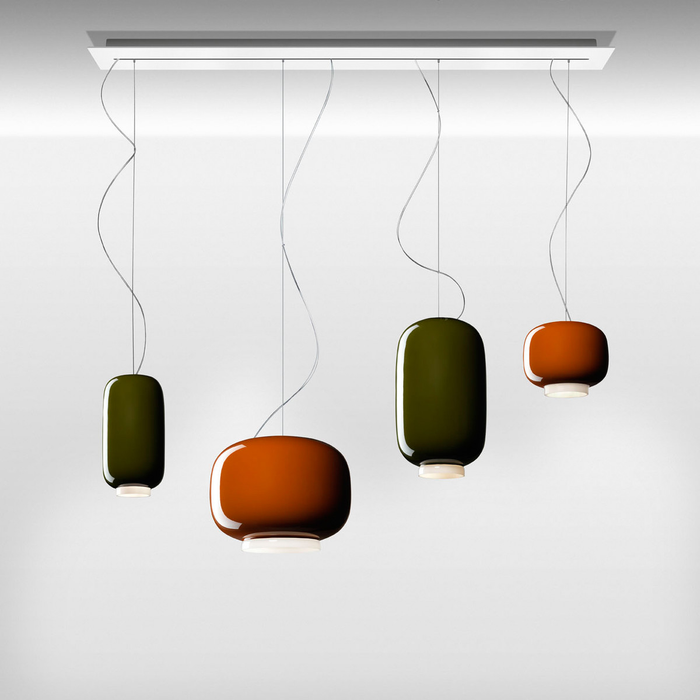 Foscarini Chouchin 3 Suspension Lamp 彩色蘑菇吊燈 (深灰色)