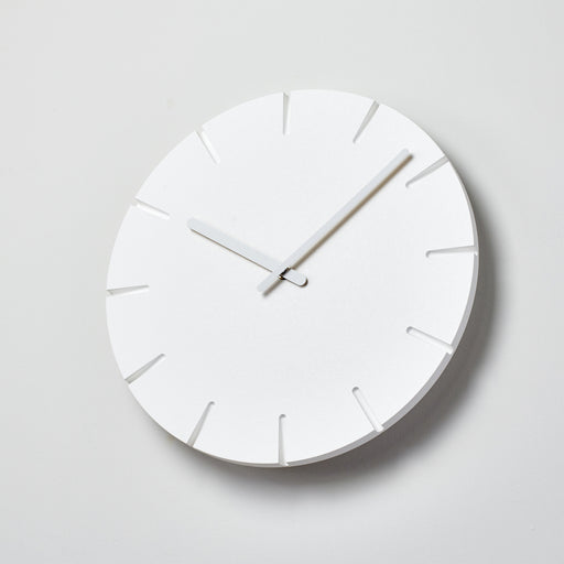 日本時鐘推薦 - 雕刻壁鐘 (線紋款) 日本 Lemnos Carved C Wall Clock in Large 