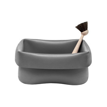 Normann Copenhagen Washing Up Bowl & Brush 方形清潔槽 / 毛刷 套組