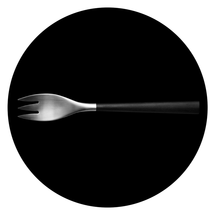 Sori Yanagi Black Birch Handle Cutlery 樺木黑柄不鏽鋼主餐叉 (三叉)