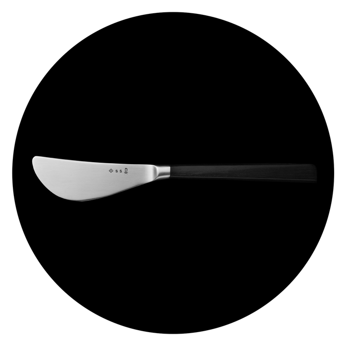 Sori Yanagi Black Birch Handle Cutlery 樺木黑柄不鏽鋼奶油刀