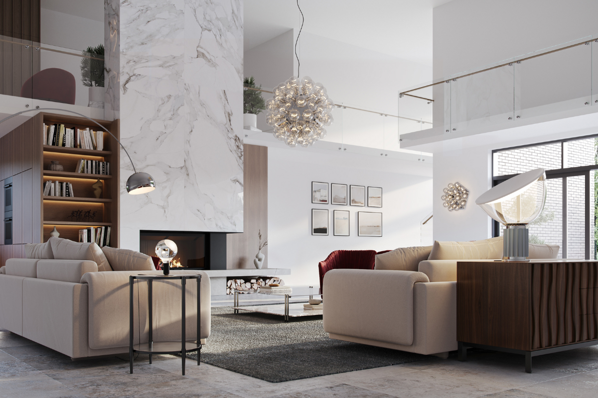 挑高客廳吊燈推薦｜客廳吊燈怎麼選？3.2m 以上、樓中樓與迴旋樓梯搭配指南