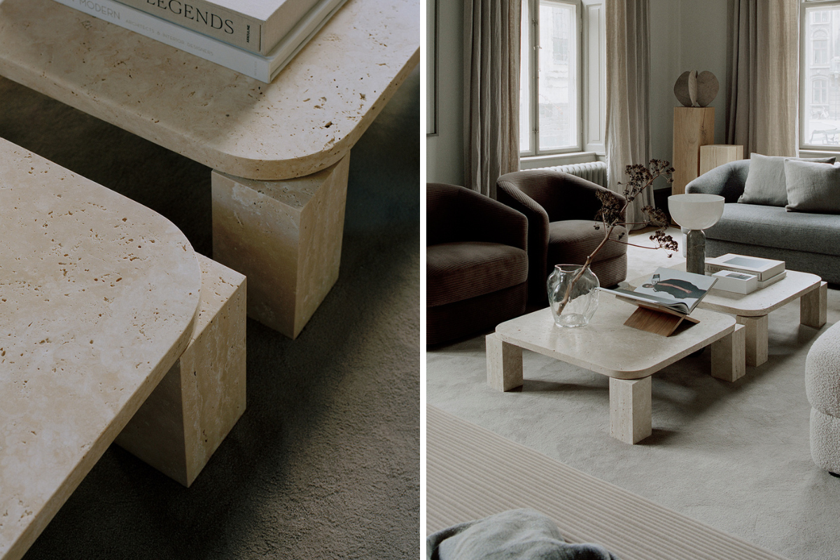 大理石與洞石家具燈飾：設計燈具與茶几中常見的天然石材解析