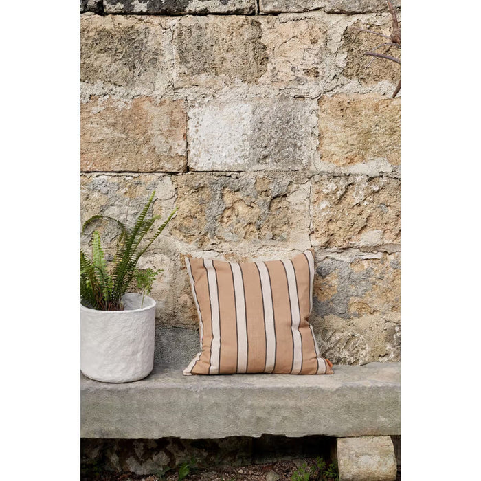 Ferm Living Brown 純棉條紋抱枕 Ferm Living - 潤舍．生活家居 Luxury Life