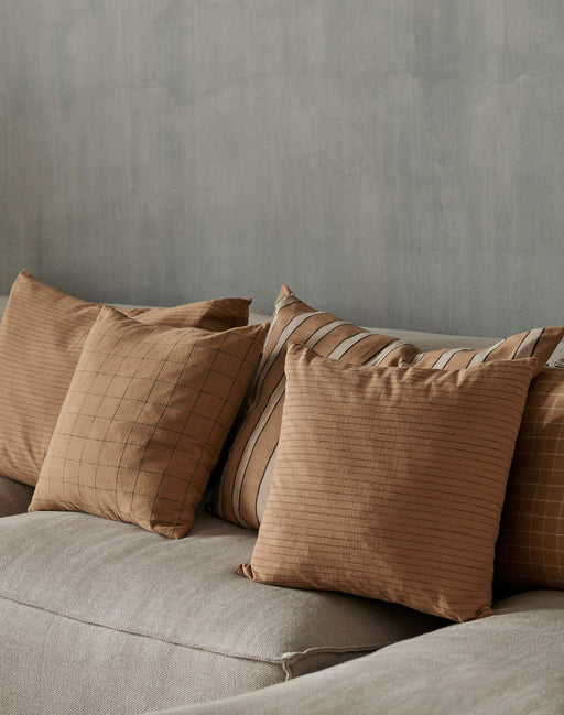 Ferm Living Brown 純棉格紋抱枕 Ferm Living - 潤舍．生活家居 Luxury Life