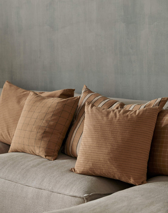 Ferm Living Brown 純棉格紋抱枕 Ferm Living - 潤舍．生活家居 Luxury Life