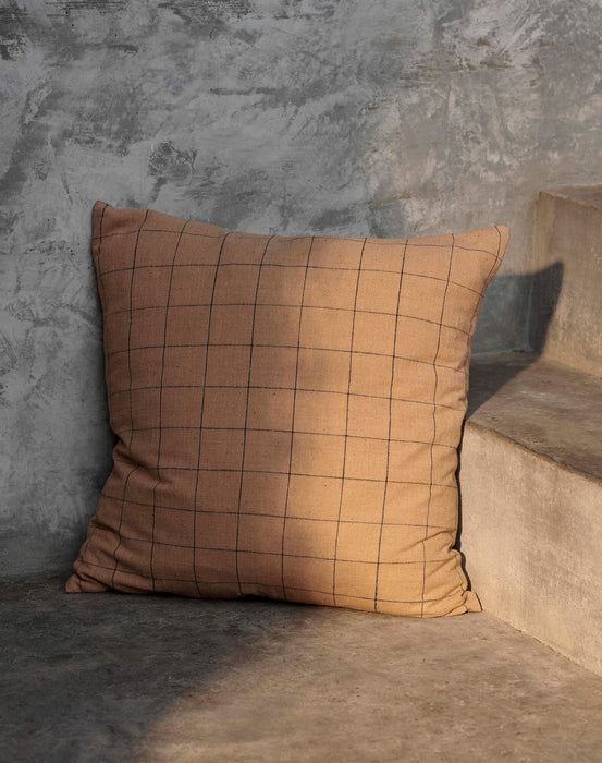 Ferm Living Brown 純棉格紋抱枕 Ferm Living - 潤舍．生活家居 Luxury Life