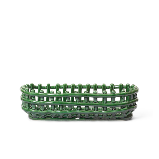 Ferm Living Ceramic Basket 橢圓陶瓷置物籃 Ferm Living - 潤舍．生活家居 Luxury Life