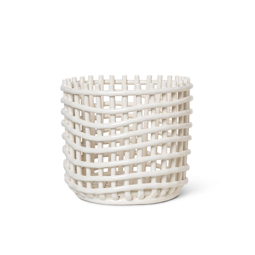 北歐進口家飾 ferm LIVING Ceramic Basket 置物籃 (大)