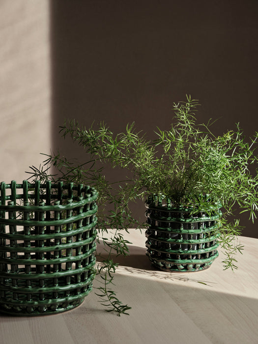北歐進口家飾 ferm LIVING Ceramic Basket 置物籃 