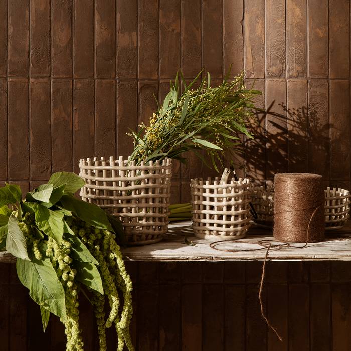北歐進口家飾 ferm LIVING Ceramic Basket 置物籃 