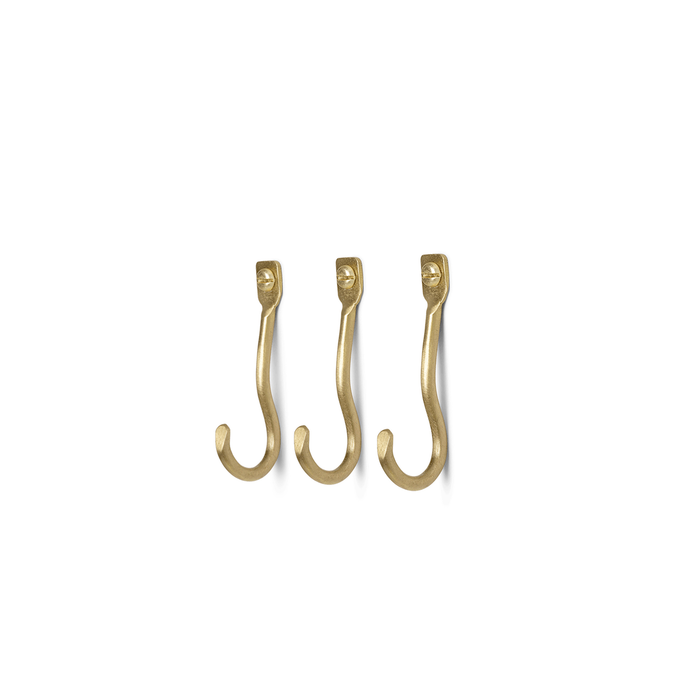 Ferm Living Curvature 黃銅掛鉤三件組 Ferm Living - 潤舍．生活家居 Luxury Life