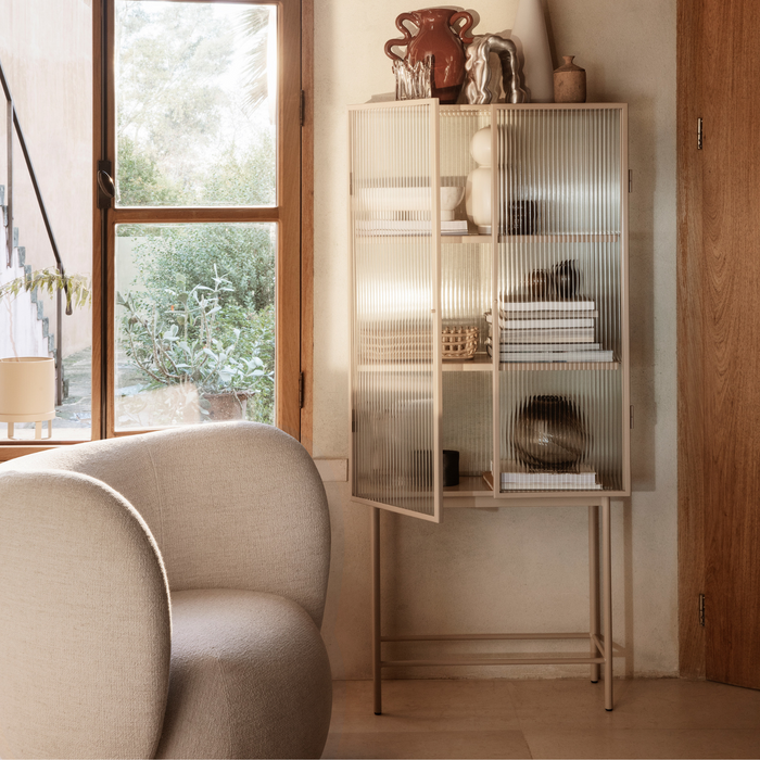 北歐進口家具 ferm LIVING Haze Vitrine 玻璃門櫃