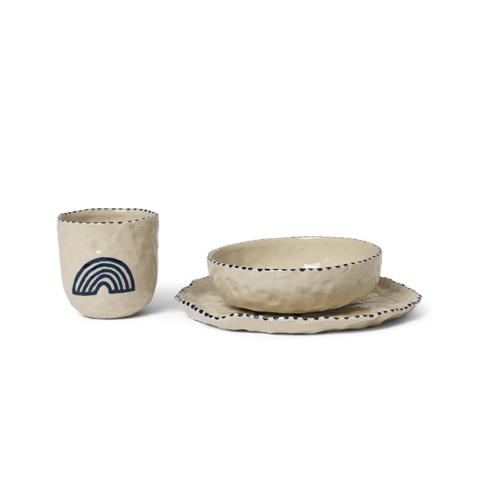 Ferm Living Naive 杯盤 (3件組) Ferm Living - 潤舍．生活家居 Luxury Life