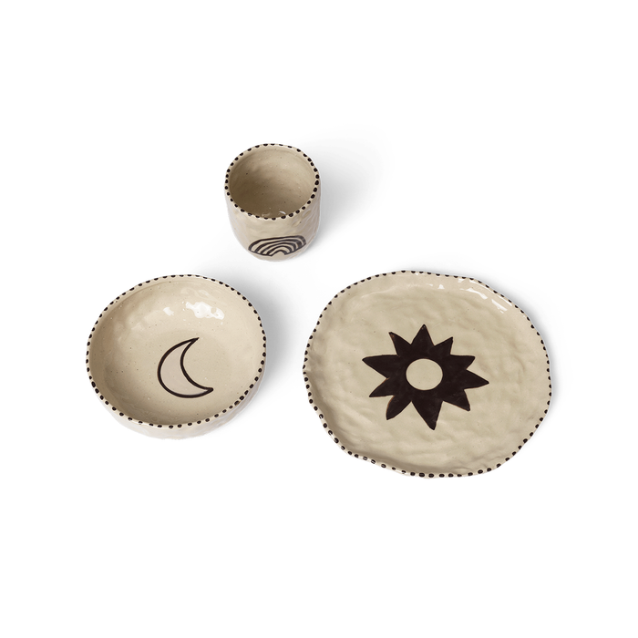 Ferm Living Naive 杯盤 (3件組) Ferm Living - 潤舍．生活家居 Luxury Life