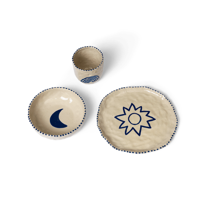 Ferm Living Naive 杯盤 (3件組) Ferm Living - 潤舍．生活家居 Luxury Life