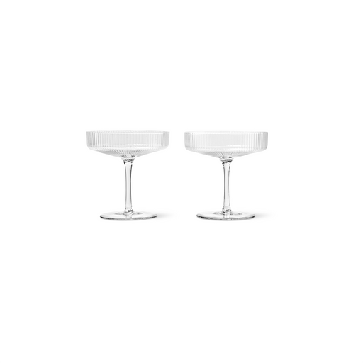 ferm LIVING Ripple Champagne 香檳杯 ( 2 件組) - 潤舍・生活家居代理