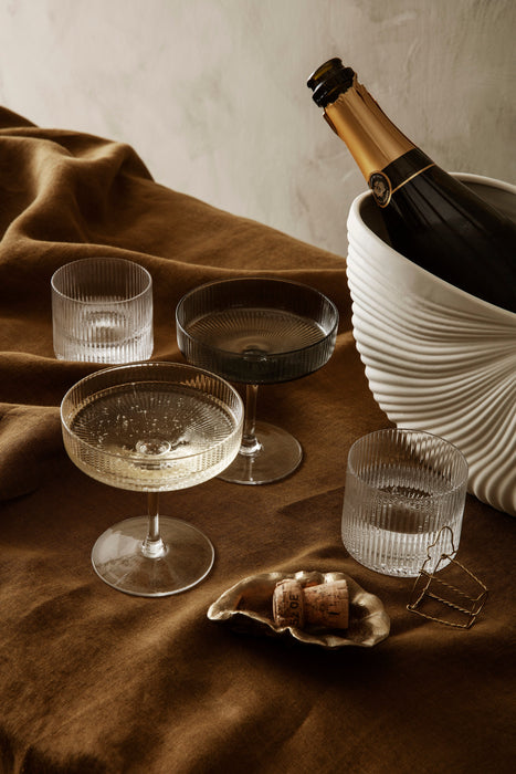 ferm LIVING Ripple Champagne 香檳杯 ( 2 件組) - 潤舍・生活家居代理