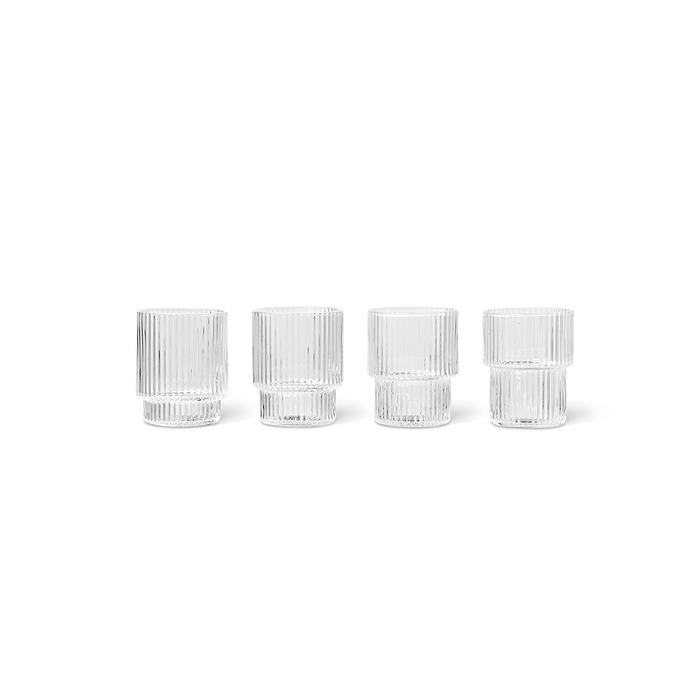 北歐進口家飾 ferm LIVING Ripple 水杯(小 / 4件組)