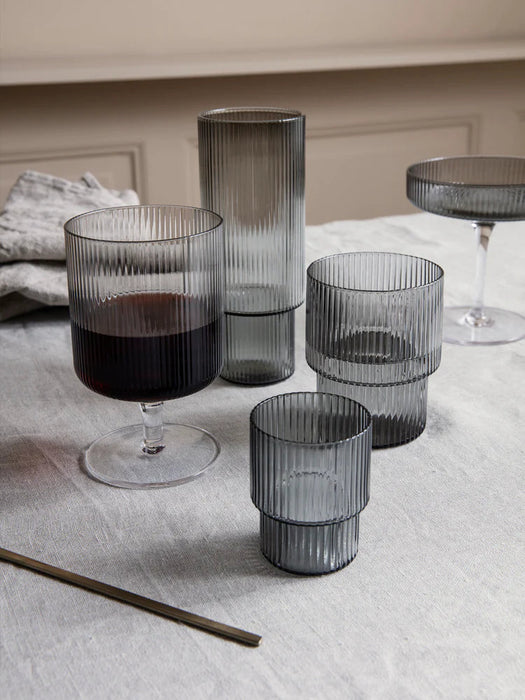 北歐進口家飾 ferm LIVING Ripple 水杯(小 / 4件組)