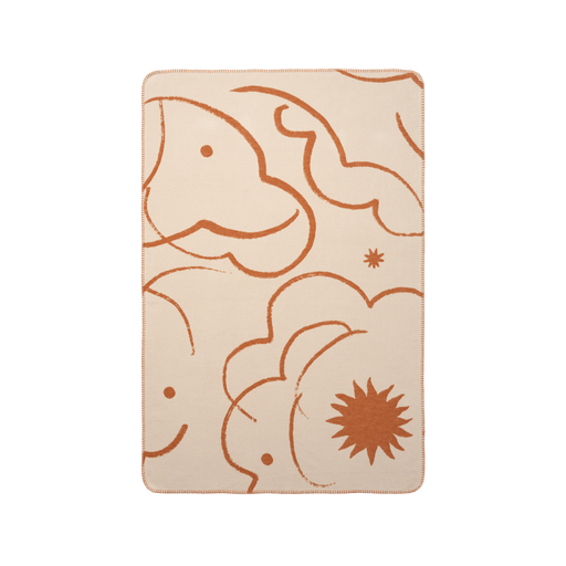 北歐進口家飾 Ferm Living Skye 雙面棉毯