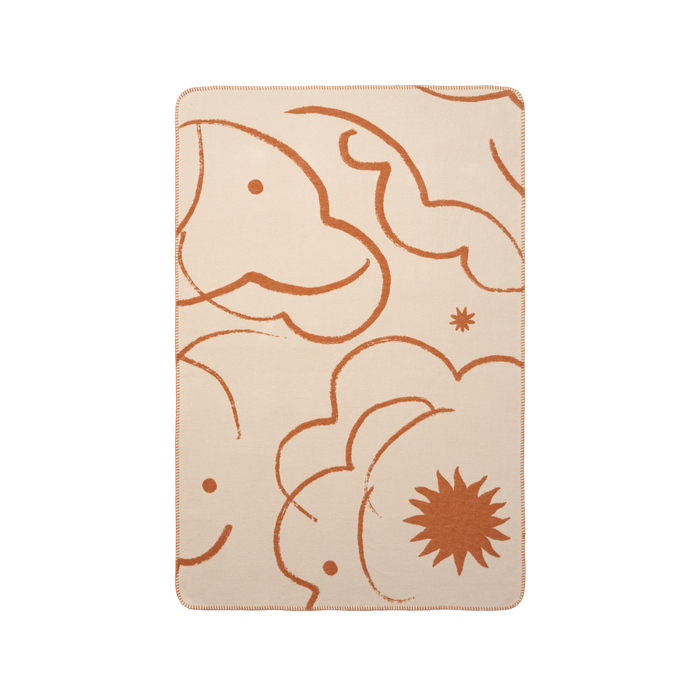 北歐進口家飾 Ferm Living Skye 雙面棉毯