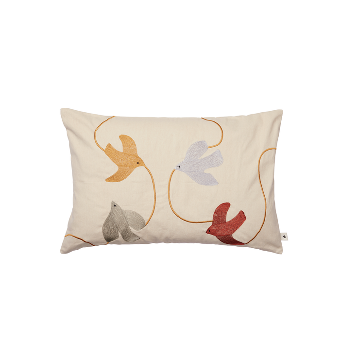 Ferm Living Swif Bird 手工刺繡抱枕 Ferm Living - 潤舍．生活家居 Luxury Life