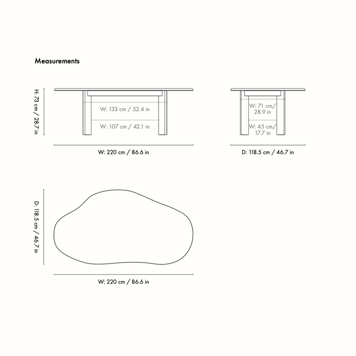 Ferm Living Tarn 山毛櫸實木餐桌 (220cm) Ferm Living - 潤舍．生活家居 Luxury Life