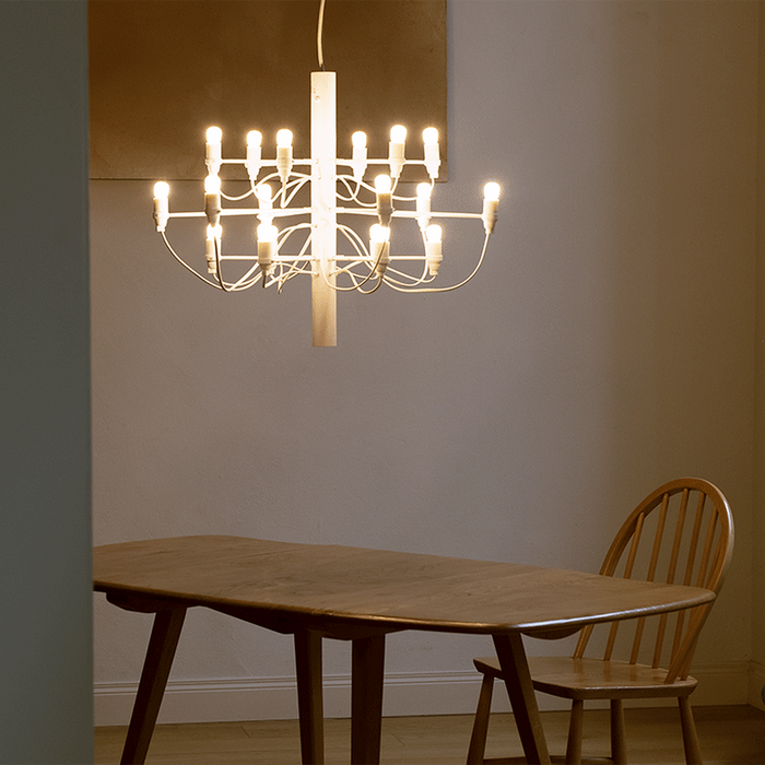 義大利進口燈飾｜Flos 經典吊燈 2097 / 18 Suspension Lamp Matte White