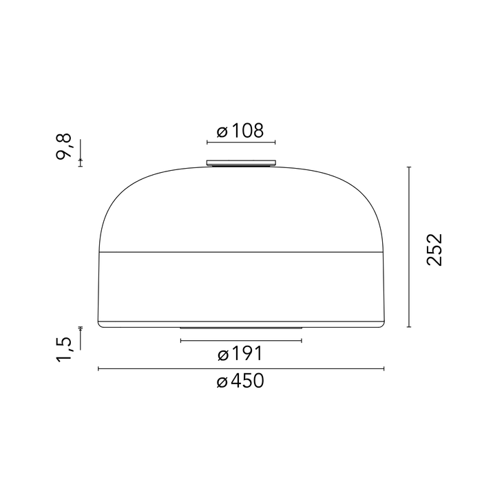 義大利燈具名品 Flos Bellhop C2頂燈｜原廠授權代理商
