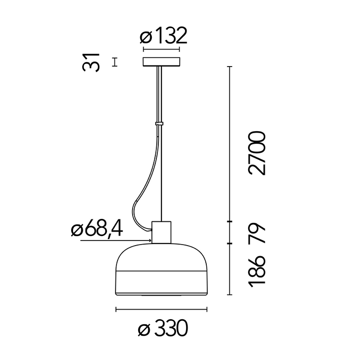 Flos Bellhop Glass S1 吊燈 Flos - 潤舍．生活家居 Luxury Life
