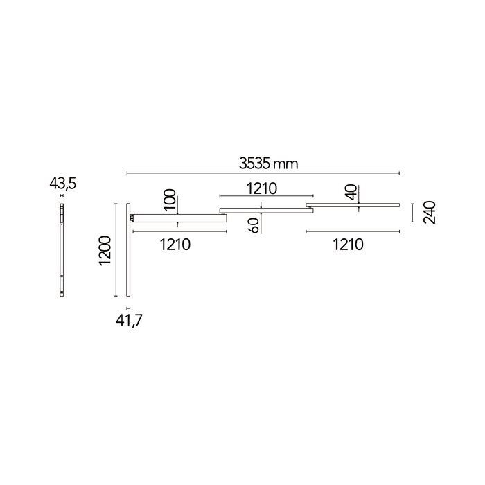 義大利進口燈飾 Flos 旗標壁燈 Black Flag 