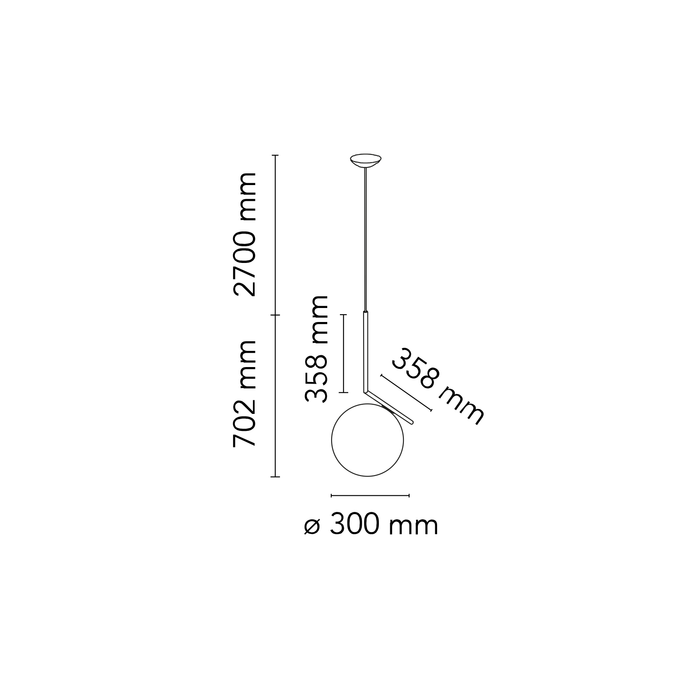 Flos IC Lights S2 10 週年紀念款吊燈 (24K金) Flos - 潤舍．生活家居 Luxury Life