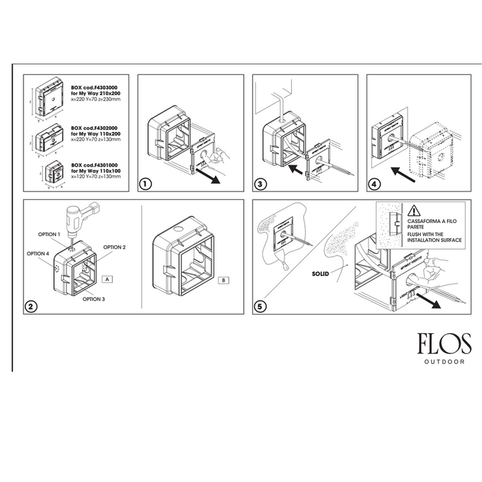 Flos My Way Outdoor 戶外壁燈 (小) Flos - 潤舍．生活家居 Luxury Life