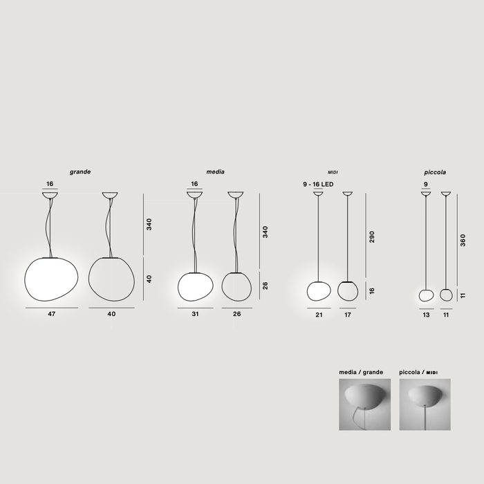 Foscarini Gregg 吊燈 (47 cm) Foscarini - 潤舍．生活家居 Luxury Life