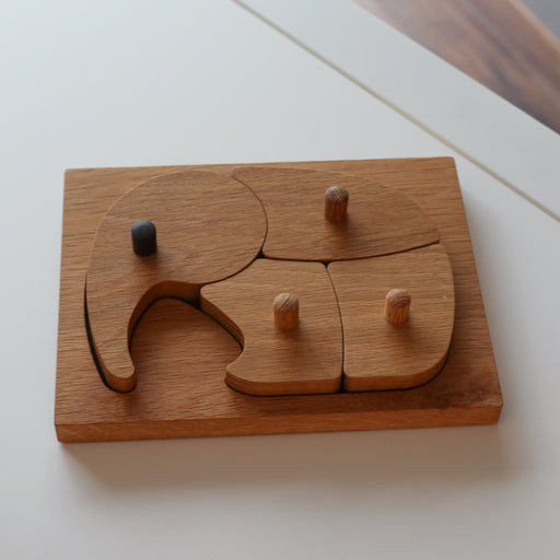 北歐木製玩具｜喬治傑生 Gerog Jensen 大象拼圖  Elephant Puzzle