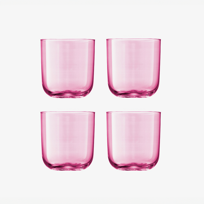 【 絕版品 】LSA Centro Glass 420ml 4pcs 彩色玻璃水杯(四件組)
