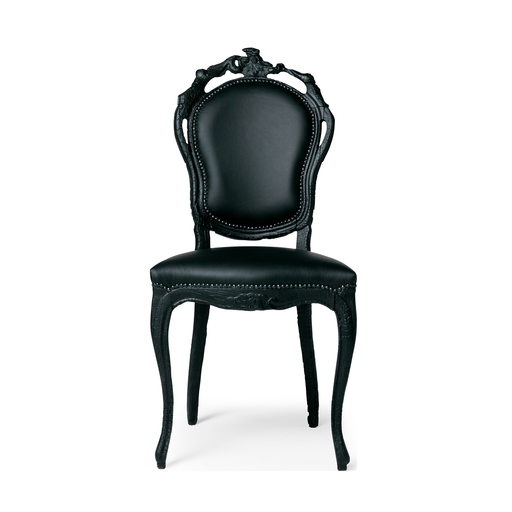 歐洲進口餐椅｜Moooi  黑色焚跡餐椅 Smoke Dining Chair