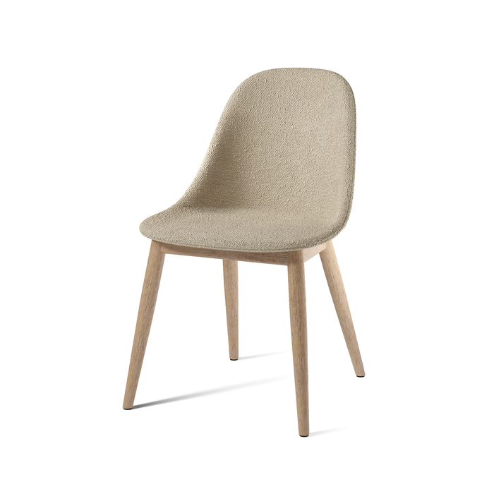 北歐進口餐椅｜Audo 賀伯餐椅 (椅身包覆 / 木椅腳) Harbour Side Chair on Wooden Base Upholstered