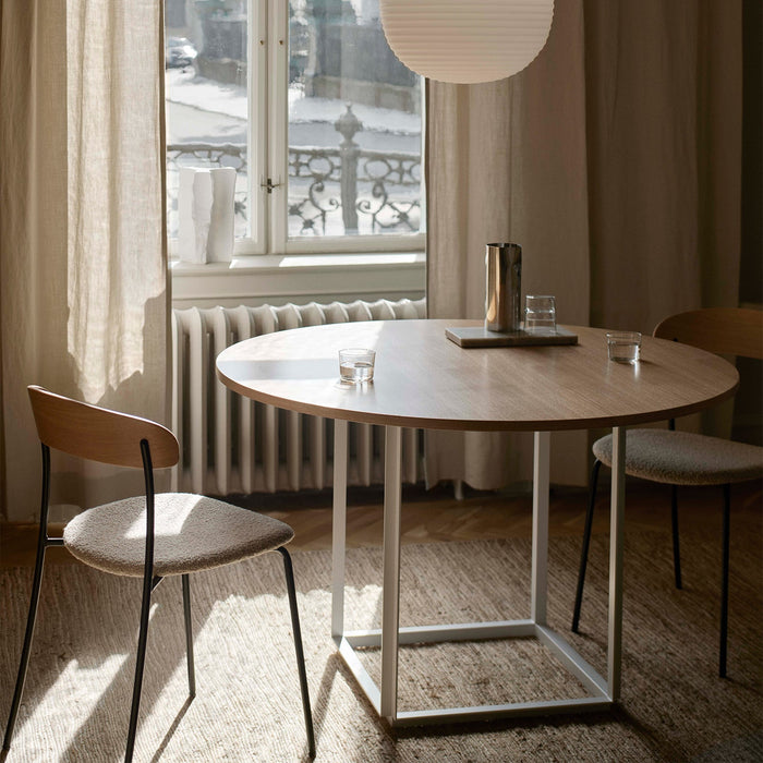 北歐餐桌推薦 - 佛羅倫斯圓形餐桌 (木質款) New Works Florence Round Dining Table 