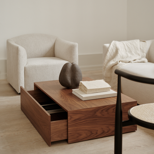 北歐進口茶几｜New Works 麥斯茶几 (H27cm / 抽屜款) Mass Coffee Table High