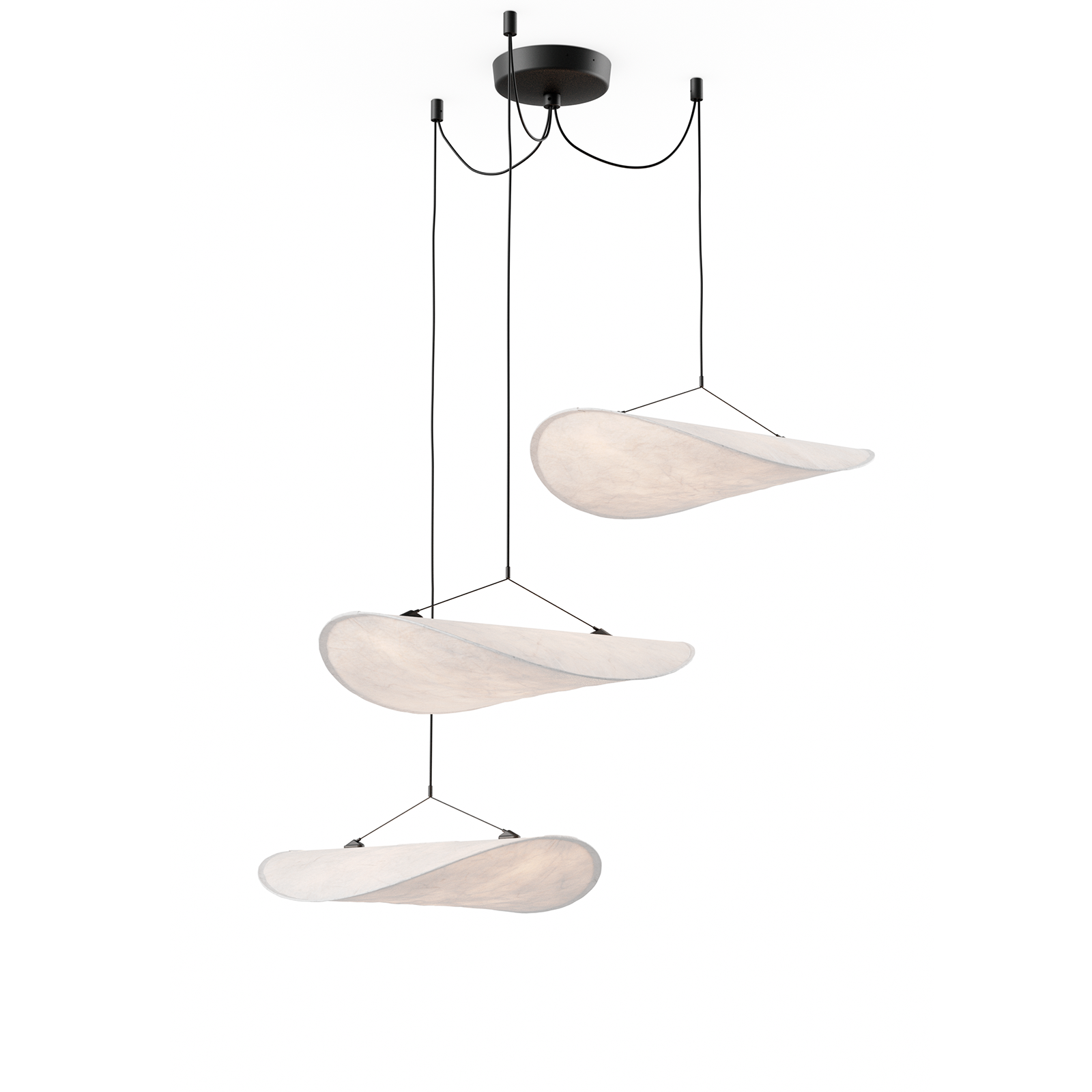 北歐進口燈飾 New Works  坦思漂浮雲朵吊燈( W55 / 三燈組 ) Tense Chandelier