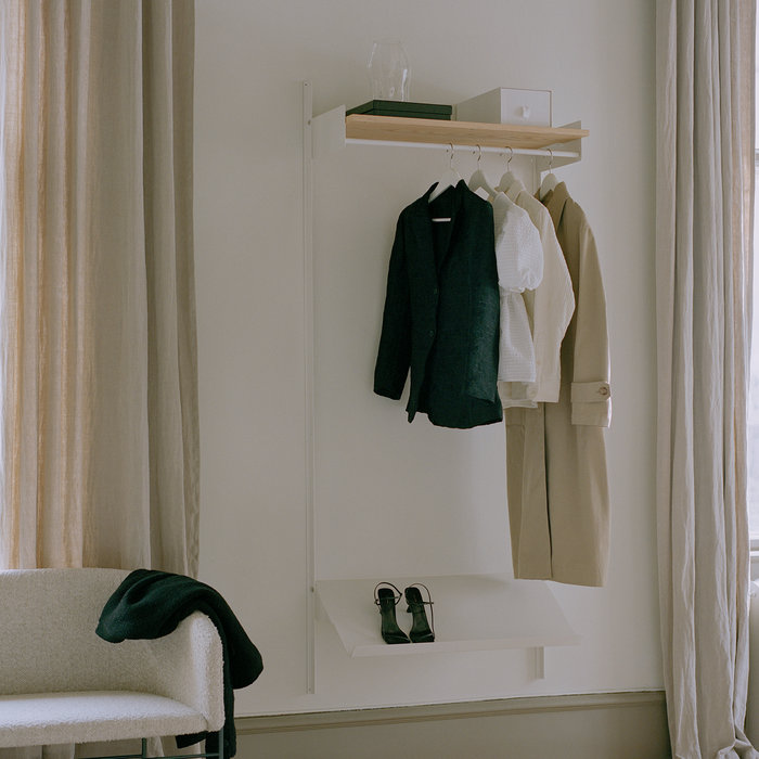 北歐收納傢具｜New Works 壁掛衣架 Wardrobe Shelf 