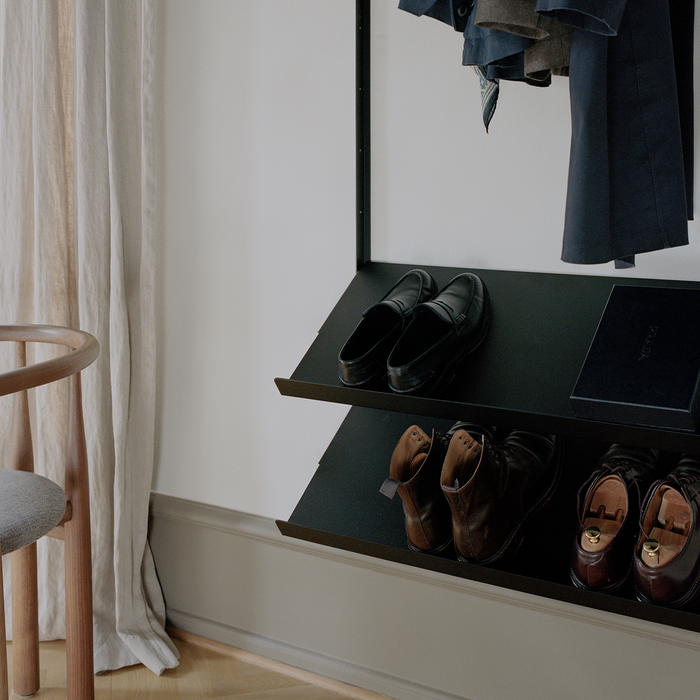 北歐收納傢具｜New Works 壁掛衣架 Wardrobe Shelf 