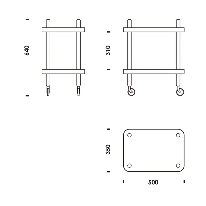 Normann Copenhagen Block 收納推車 / 邊桌 Normann Copenhagen - 潤舍．生活家居 Luxury Life