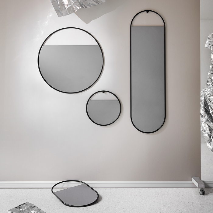 北歐風格家飾｜眼界圓形 / 橢圓形壁掛鏡 Northern Peek Mirror 40cm