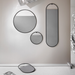 北歐風格家飾｜眼界圓形 / 橢圓形壁掛鏡 Northern Peek Mirror 40cm